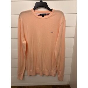 Tommy‎ Hilfiger Women Light Pink  Sweater Long Sleeve Cotton L